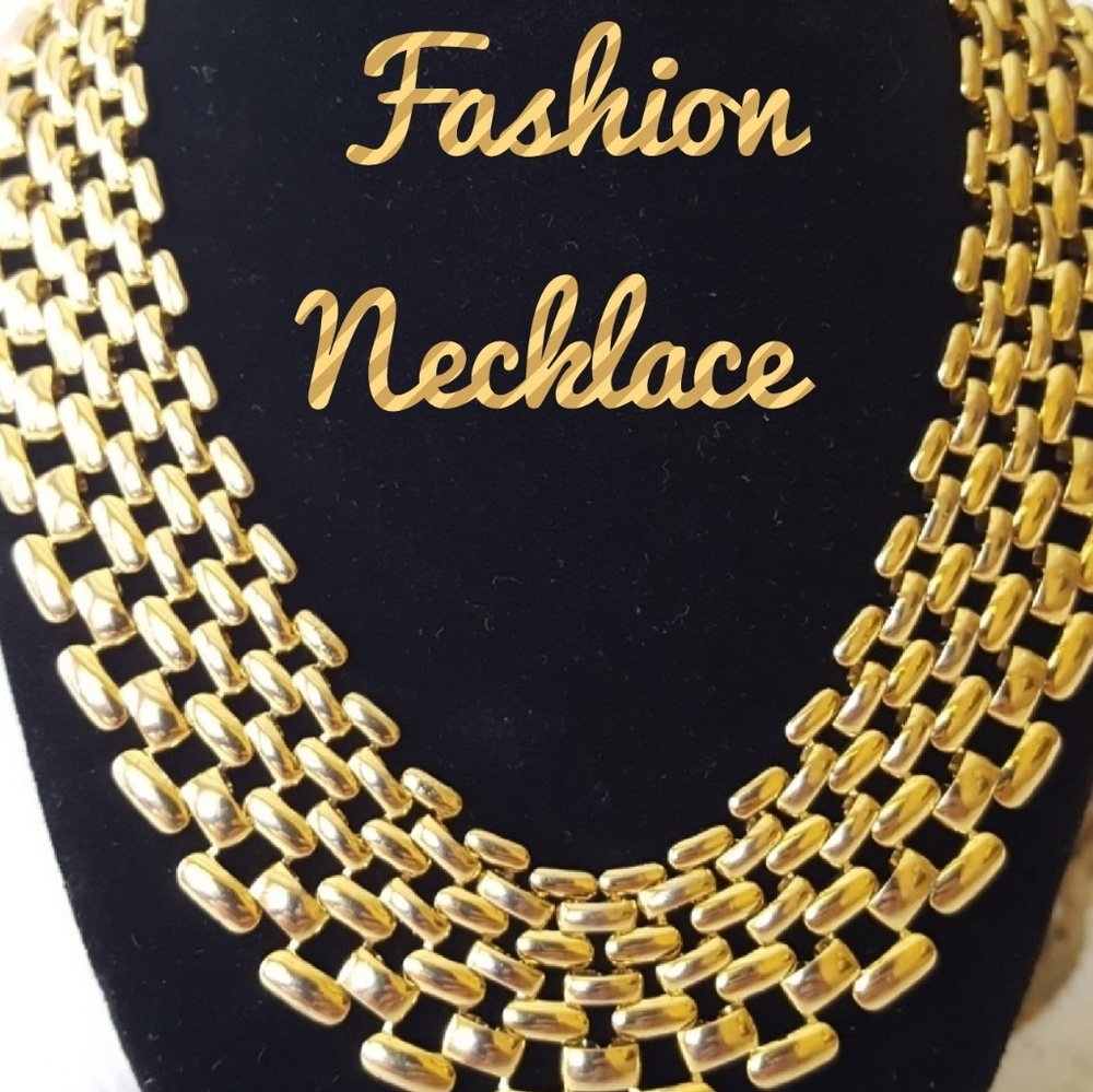GORGEOUS Goldtone Layered Necklace